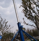 telescopic mast 6m 9m aluminum mast light weight telescoping pole  hand push or winch up